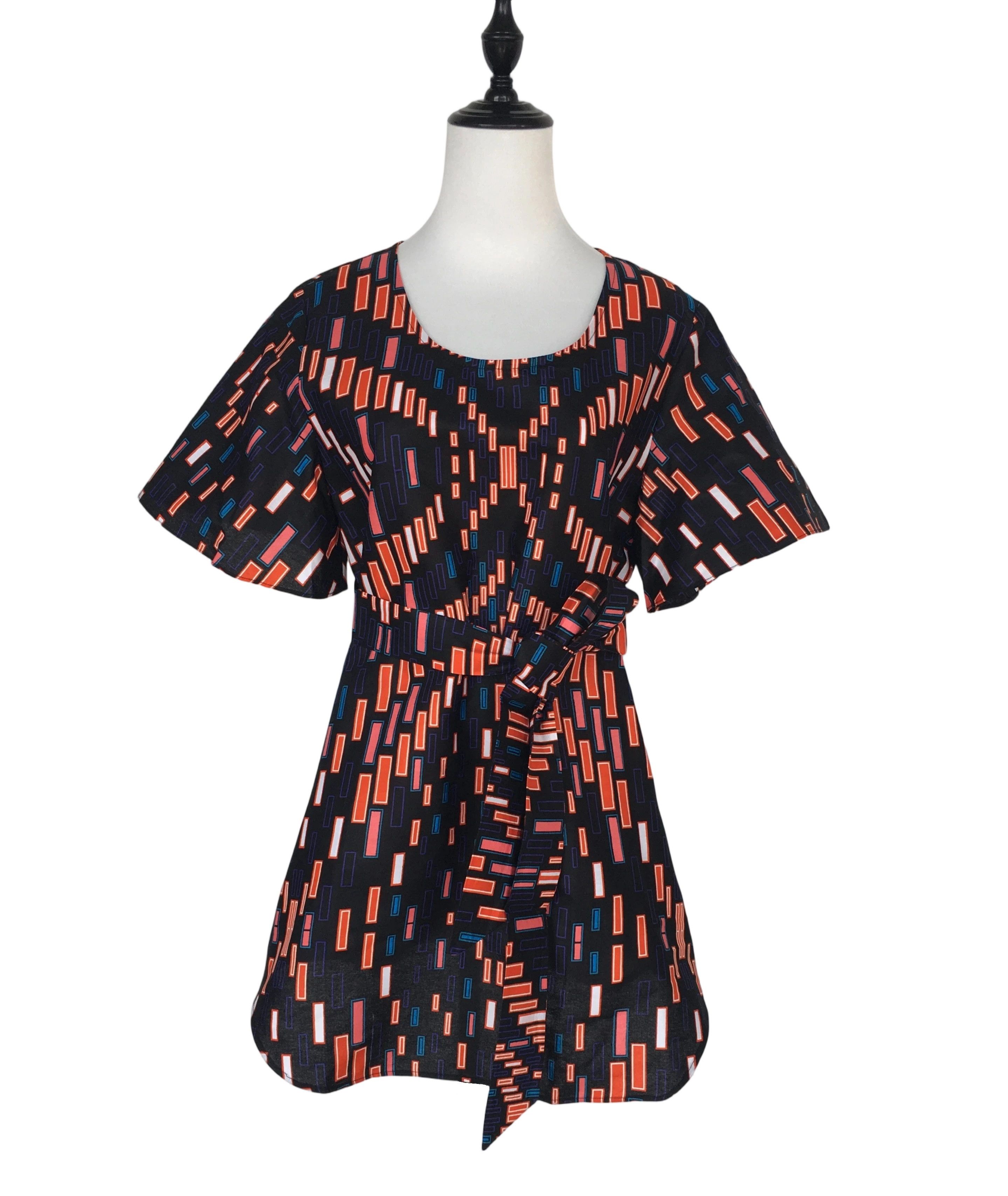 Other Cotton Tunic Shirt For Women African Wax Print Blouse Size M / US 6-8 / IT 42-44 - 1 Thumbnail