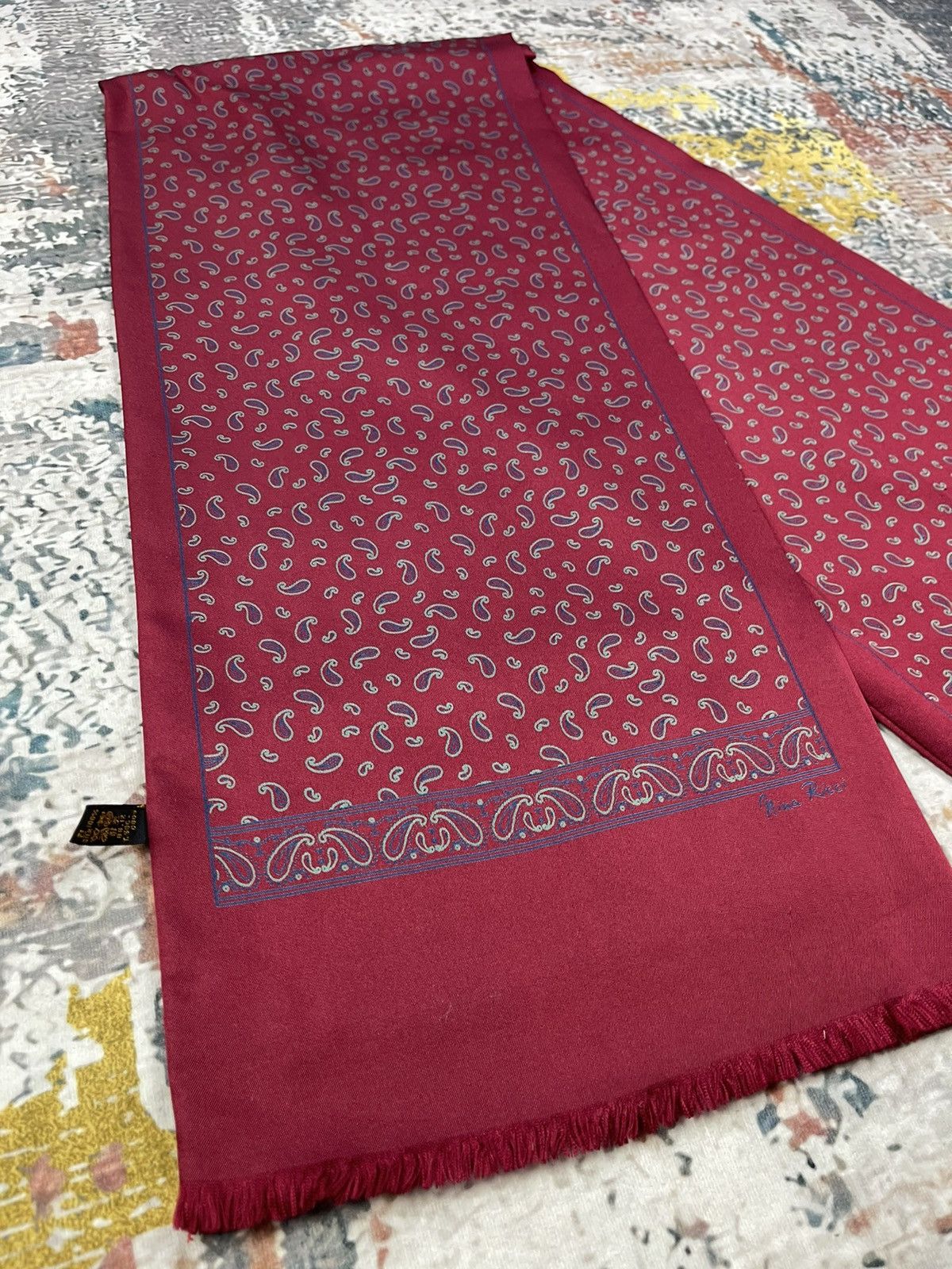 Nina Ricci VINTAGE NINA RICCI PAISLEY SILK SCARVES Size ONE SIZE - 1 Thumbnail
