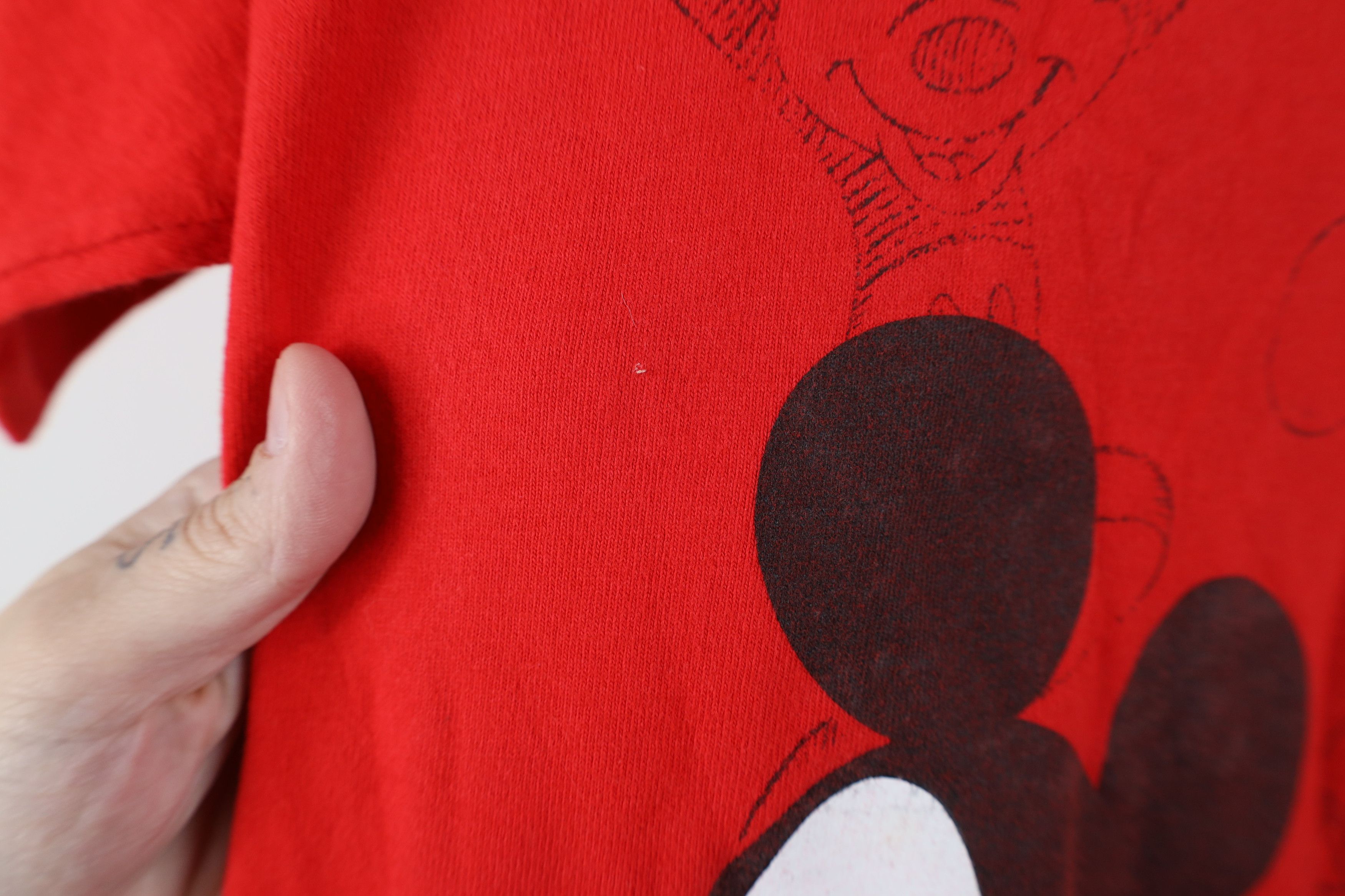 Vintage Vintage 90s Disney Mickey Mouse Sketch T-Shirt Cotton USA Size US M / EU 48-50 / 2 - 6 Thumbnail