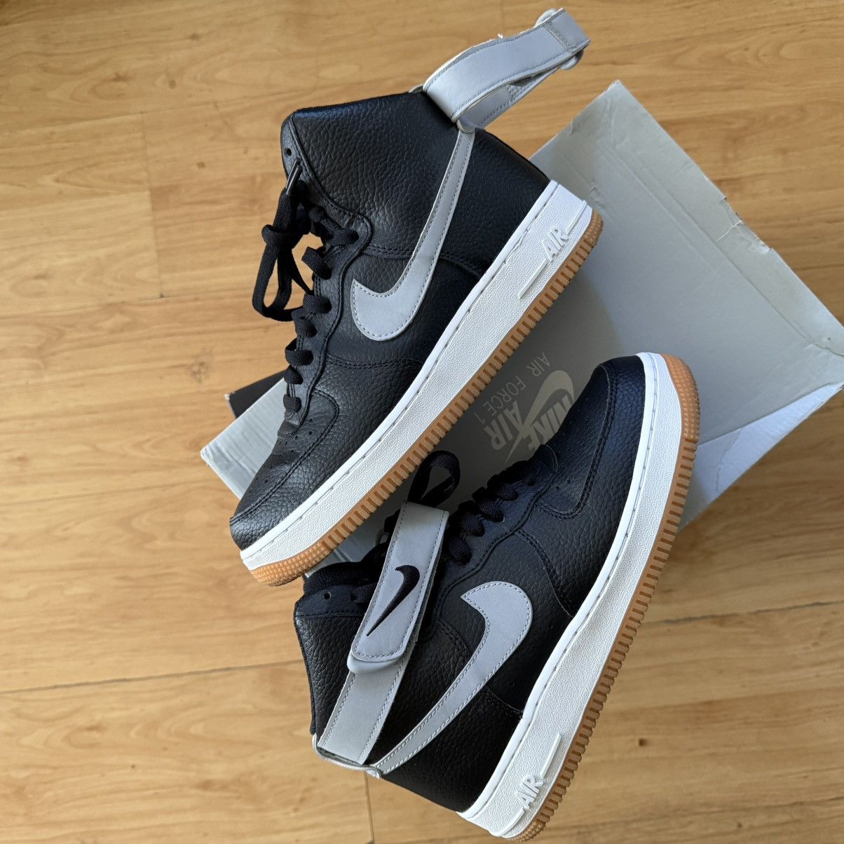 Nike 2019 Air Force 1 High '07 'Black Wolf Grey' Size US 7.5 / EU 40-41 - 7 Thumbnail