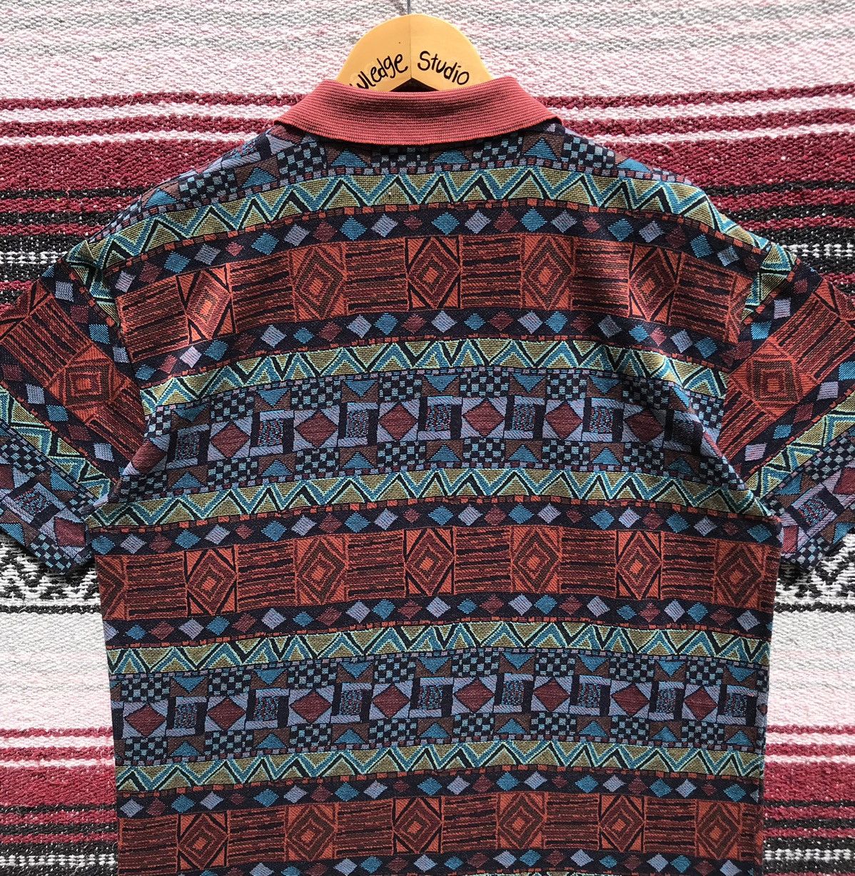 Missoni Vintage Missoni Sports Ethnic Wind Polo Tees Missoni Italy Size US S / EU 44-46 / 1 - 11 Thumbnail