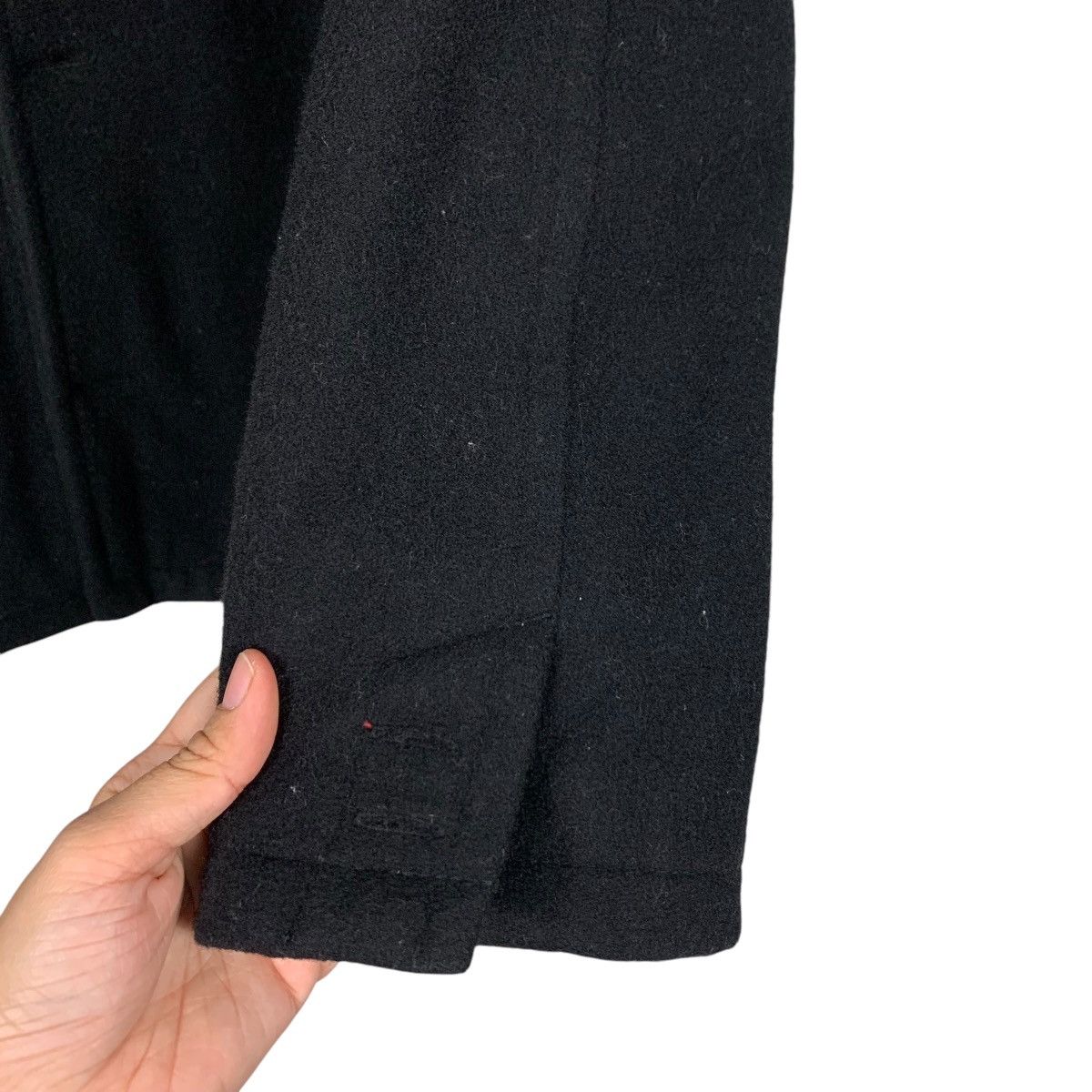 Leather TOMMY Wool Leather Button Jacket #2133-C94 Size US XL / EU 56 / 4 - 13 Thumbnail