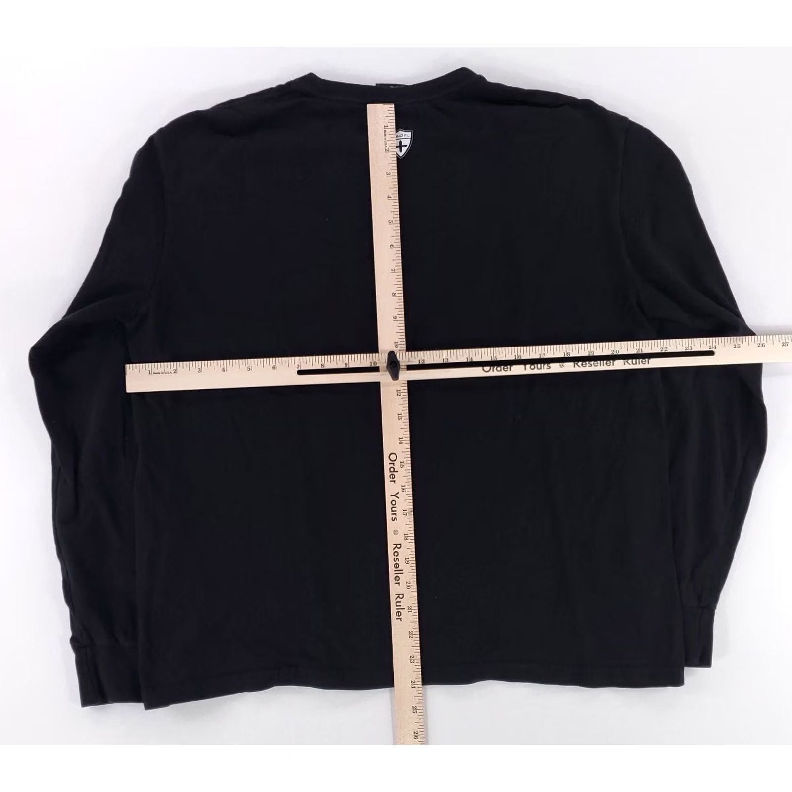 Polo Ralph Lauren Polo Ralph Lauren Long Sleeve T Shirt Black Mens M Down Hill Skier Size US M / EU 48-50 / 2 - 6 Thumbnail