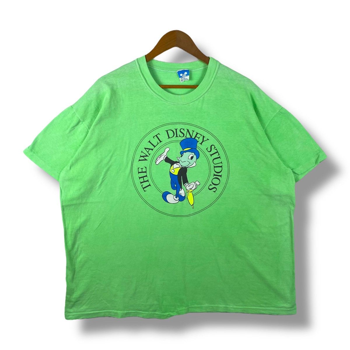 Disney × Vintage Vintage 80's The WALT DISNEY STUDIOS Jiminy Cricket Graphic Size US XL / EU 56 / 4 - 1 Thumbnail