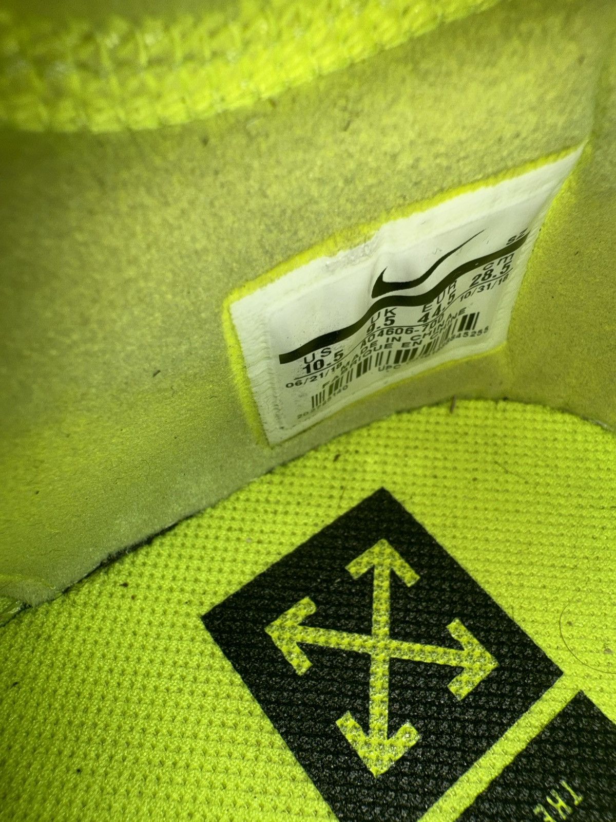 Nike × Off-White The 10 : Nike Air Force 1 Low Volt Size US 10.5 / EU 43-44 - 8 Thumbnail