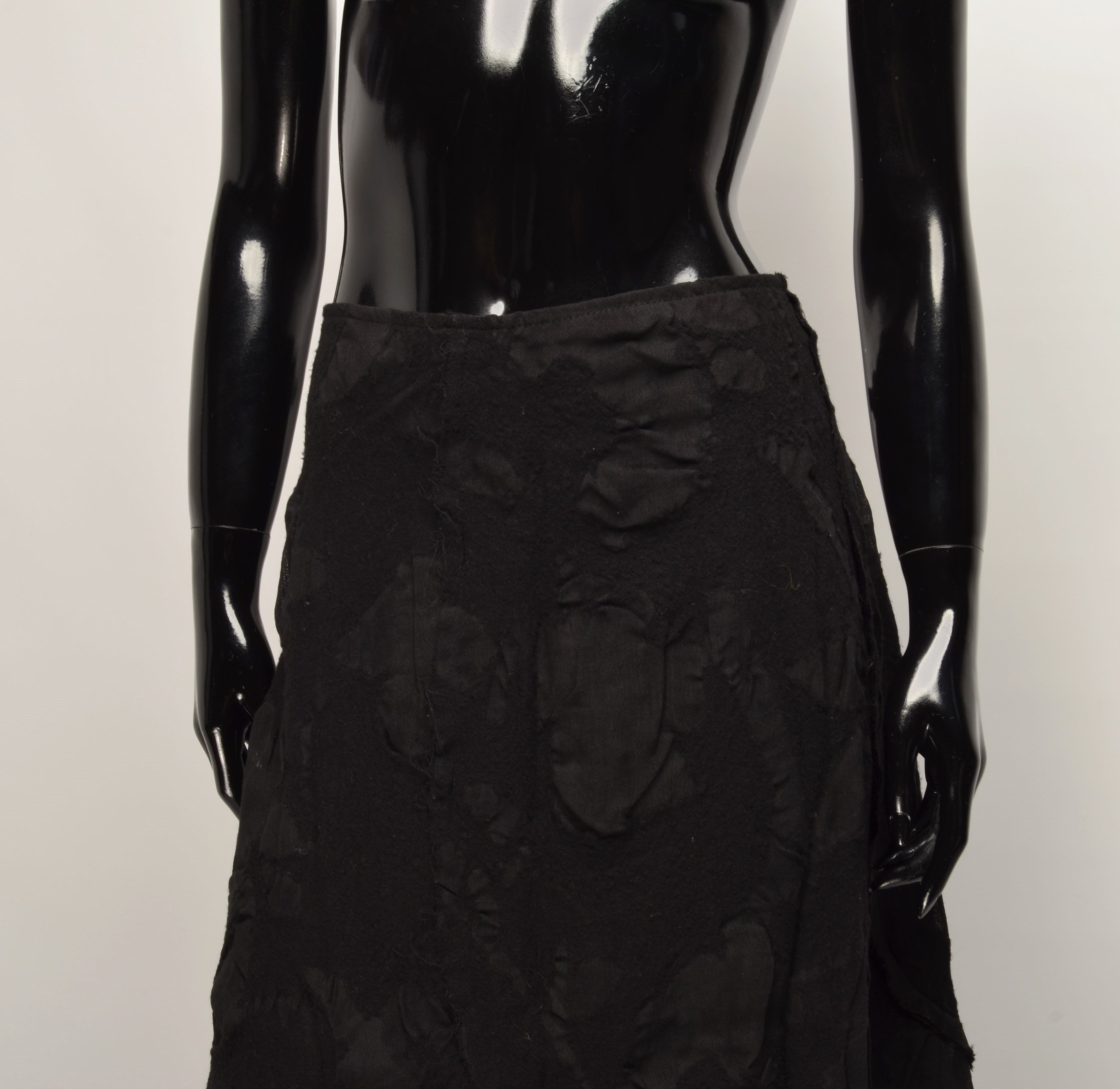 Sarah Pacini Sarah Pacini Avantgarde Grunge Wool Skirt Size 31" - 2 Thumbnail