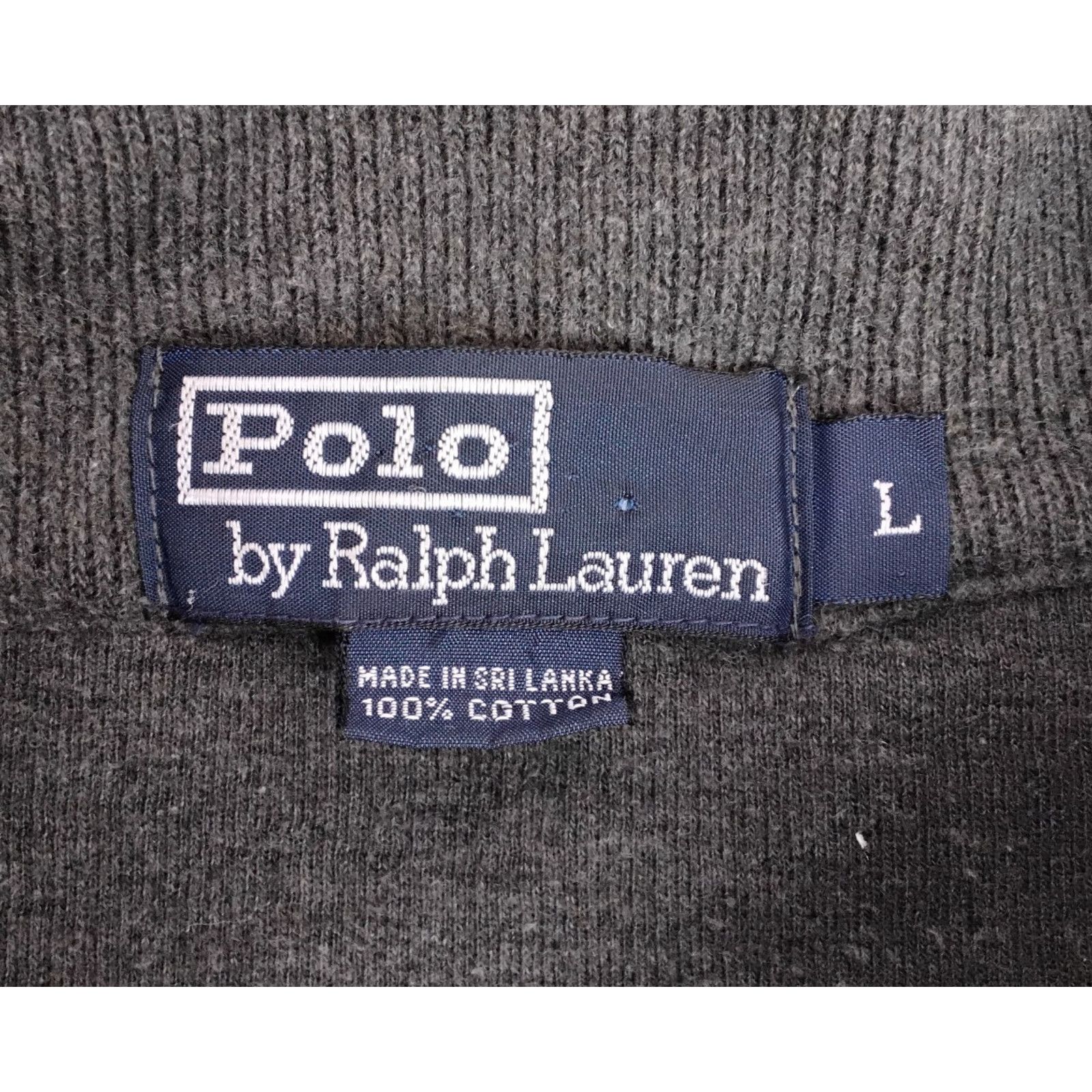 Polo Ralph Lauren Polo Ralph Lauren Knit 1/4 Zip Pullover Men's L Gray Size US L / EU 52-54 / 3 - 6 Thumbnail