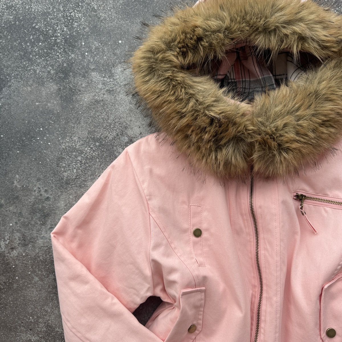If Six Was Nine Avant Garde Y2K Grunge Faux Fur Details Hooded Jacket Size M / US 6-8 / IT 42-44 - 2 Thumbnail