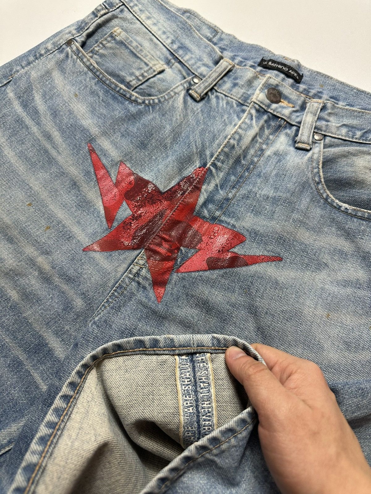 Bape Vintage Bape Twin Sta Camo Jorts Size US 32 / EU 48 - 6 Thumbnail