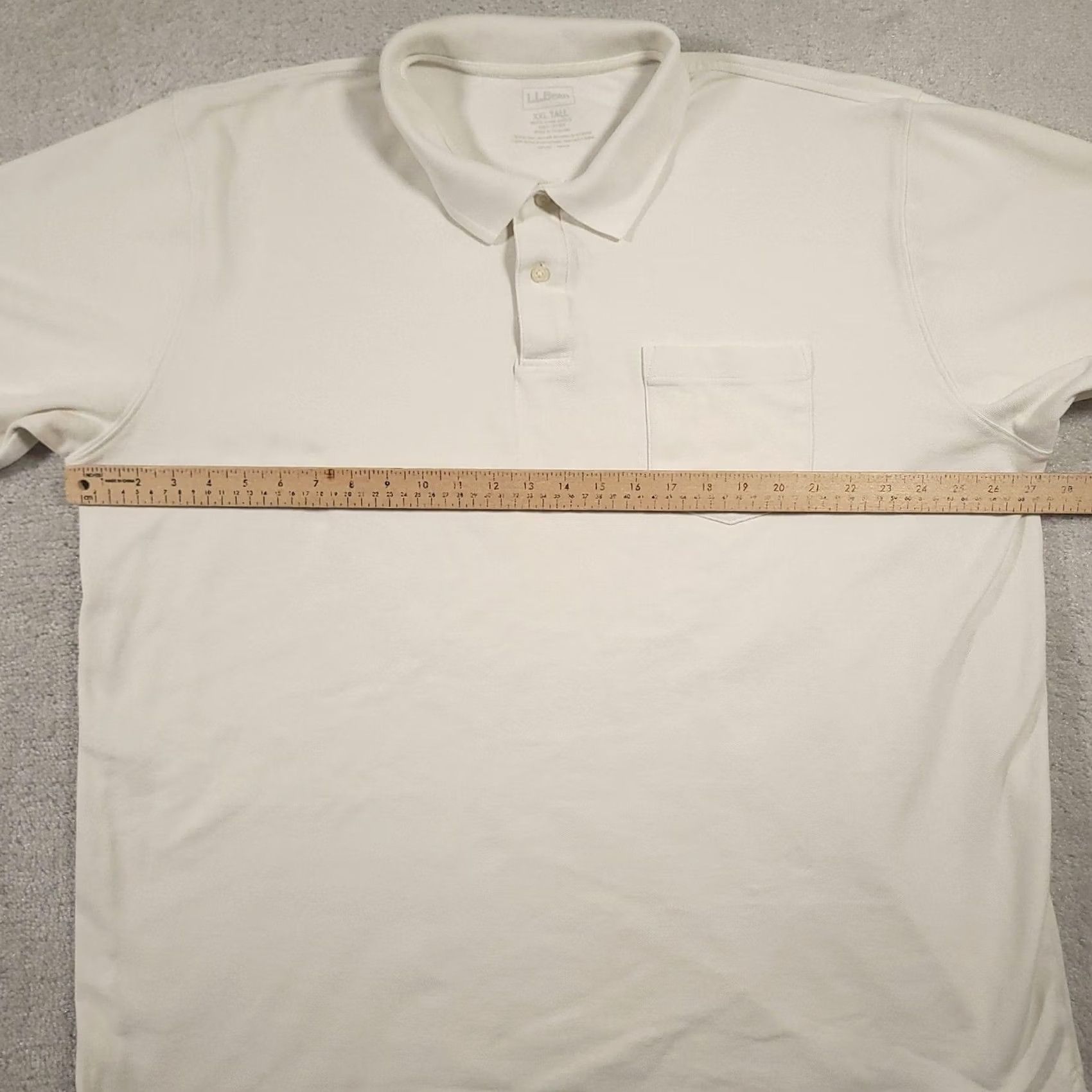 Vintage VINTAGE L.L.Bean Polo Shirt Mens 2XLT Tall White Pique Knit Short Sleeve Chest Pocket Shirt Mens XXL Tall White Pique Knit Polo Pocket Casual Men Size US XXL / EU 58 / 5 - 4 Thumbnail