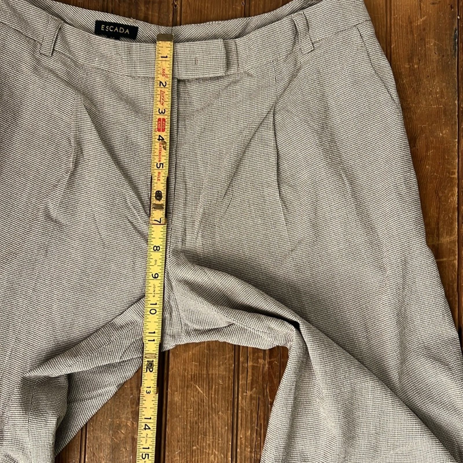 Escada Women’s Escada silk pants zip ankle brown rescue me euro Size 28" / US 6 / IT 42 - 4 Thumbnail