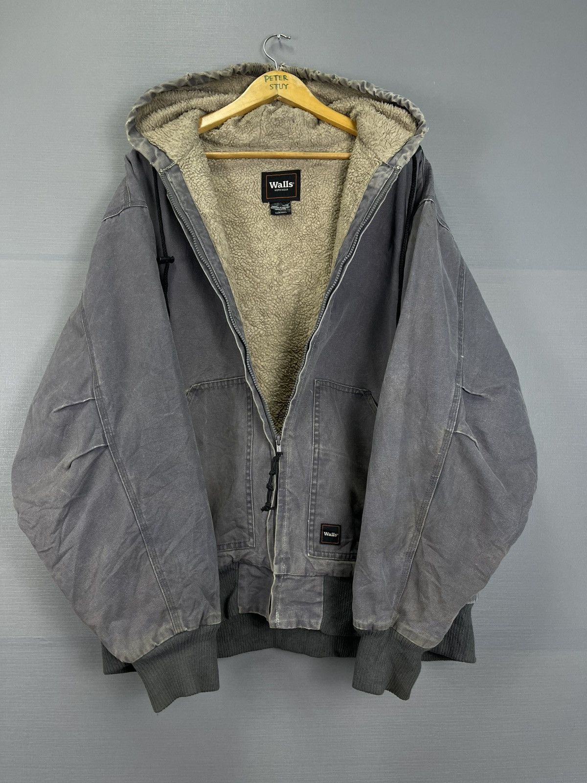 Vintage Vintage Walls Chore Fleece Jacket Size US XXL / EU 58 / 5 - 10 Thumbnail