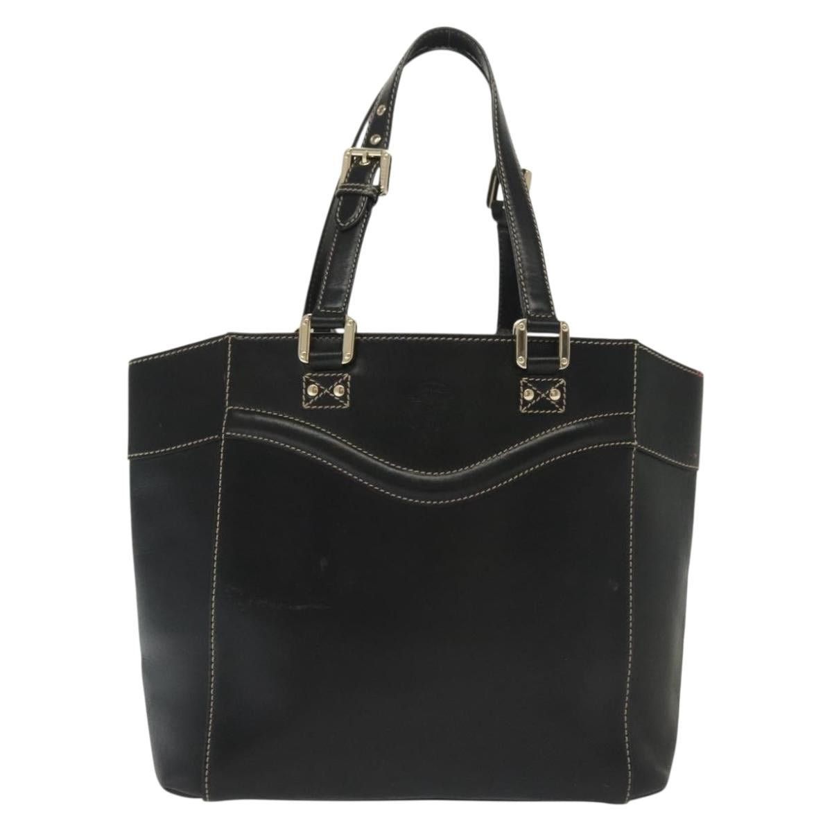Gucci GUCCI Tote Bag Leather Gold Black Size ONE SIZE - 2 Thumbnail