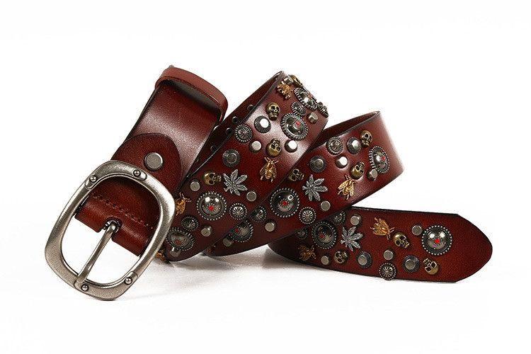 Japanese Brand Personality pin rivet belt Size ONE SIZE - 2 Thumbnail