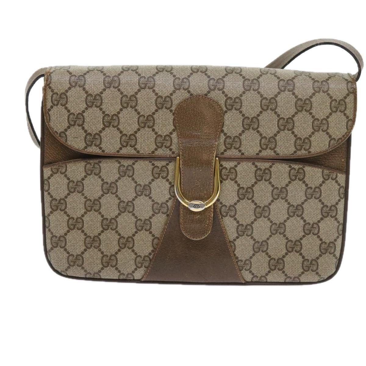 Gucci GUCCI GG Supreme Shoulder Bag Pvc Leather Beige Size ONE SIZE - 2 Thumbnail