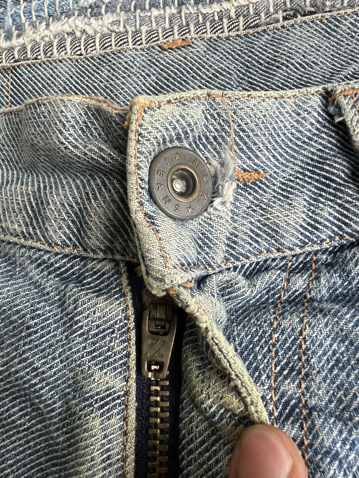 Michiko Koshino London ARCHIVE Yen Jeans MK Special Edition Gundam Distressed Denim Size US 30 / EU 46 - 7 Thumbnail