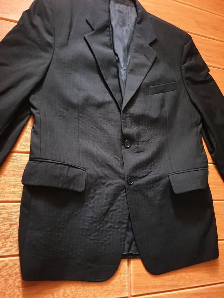 Yves Saint Laurent Yves Saint Laurent stripe blue coat Jacket Size US L / EU 52-54 / 3 - 3 Thumbnail