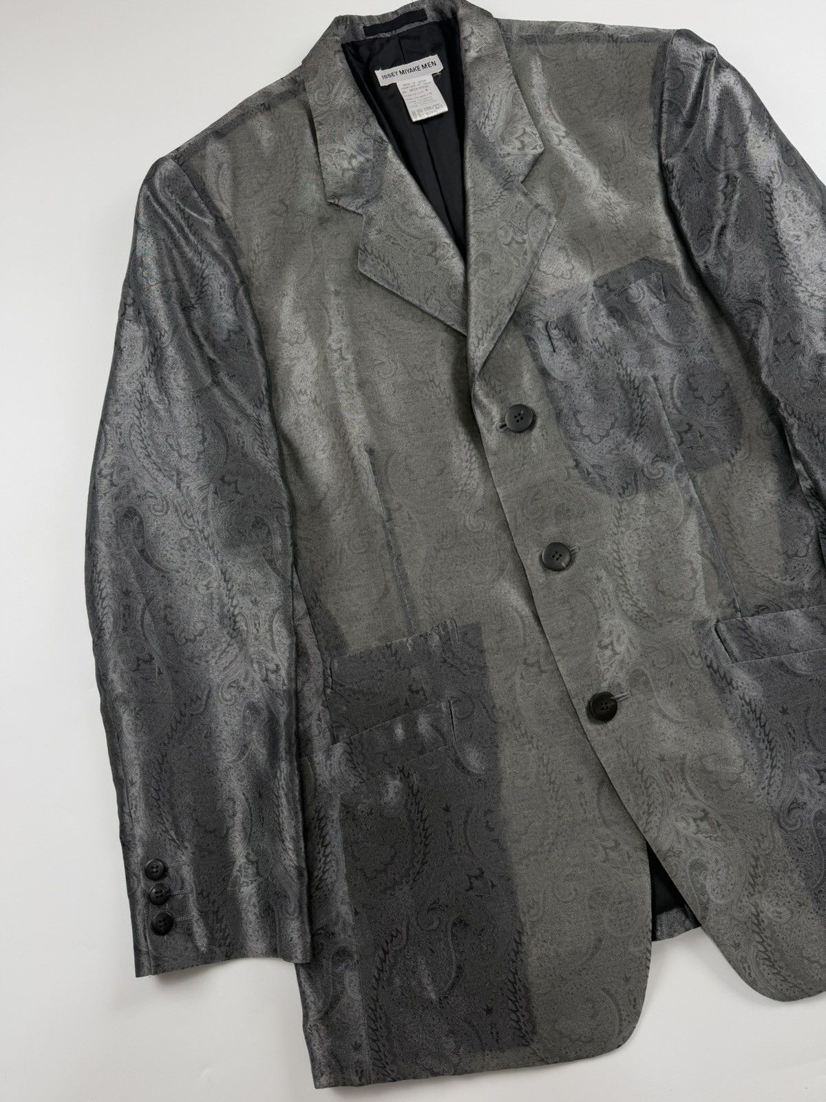 Issey Miyake Issey Miyake Men S/S’96 Paisley Pattern Oversized Jacket Size US M / EU 48-50 / 2 - 3 Thumbnail