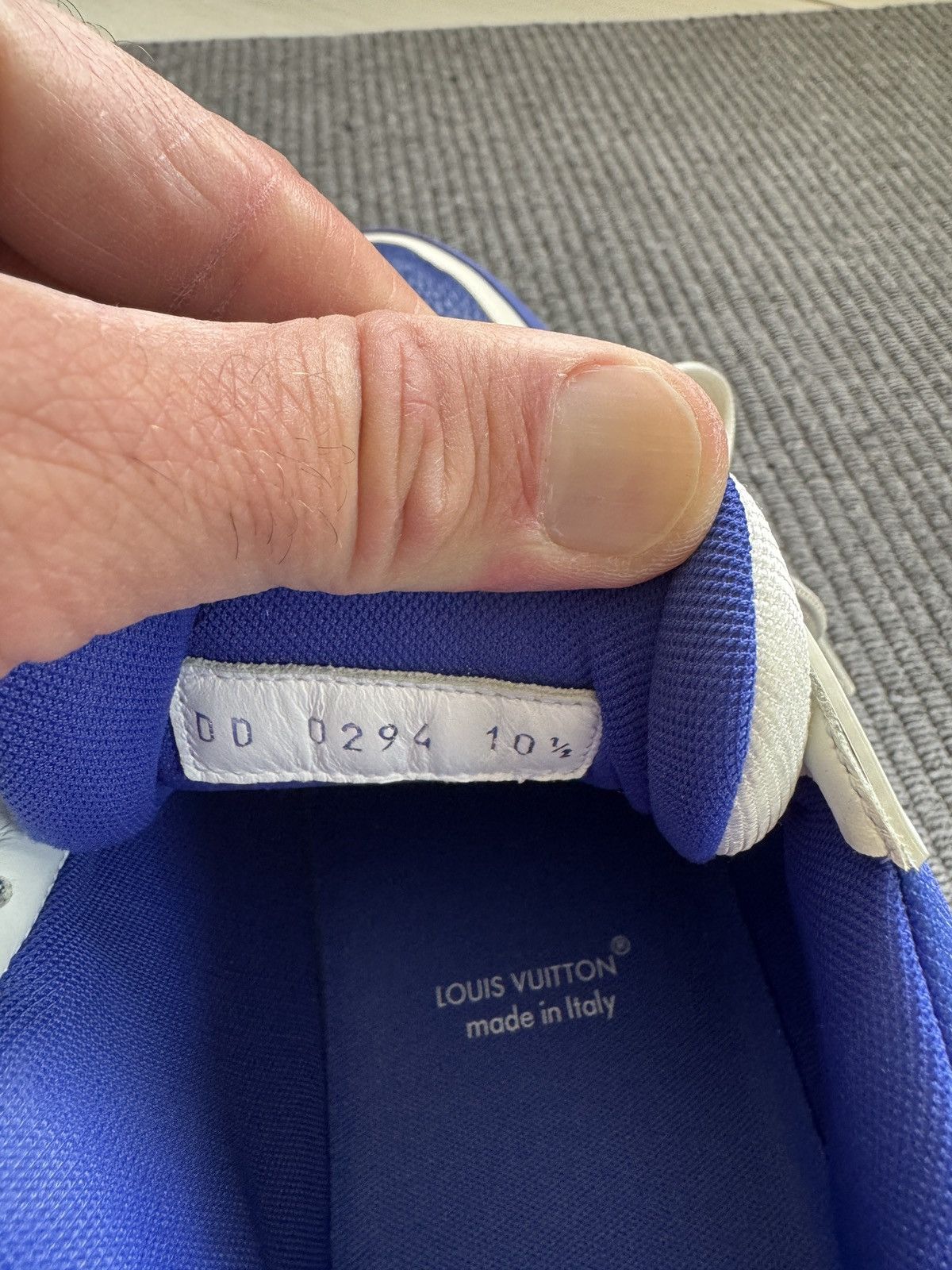 Louis Vuitton LV Trainer 'Gaston Blue' – Virgil Abloh 'Colormania capsule' Size US 10.5 / EU 43-44 - 7 Thumbnail
