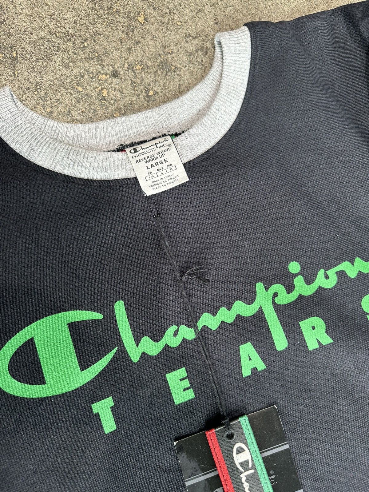 DENIM TEARS Denim Tears Champion Logo Crewneck Size US L / EU 52-54 / 3 - 2 Thumbnail