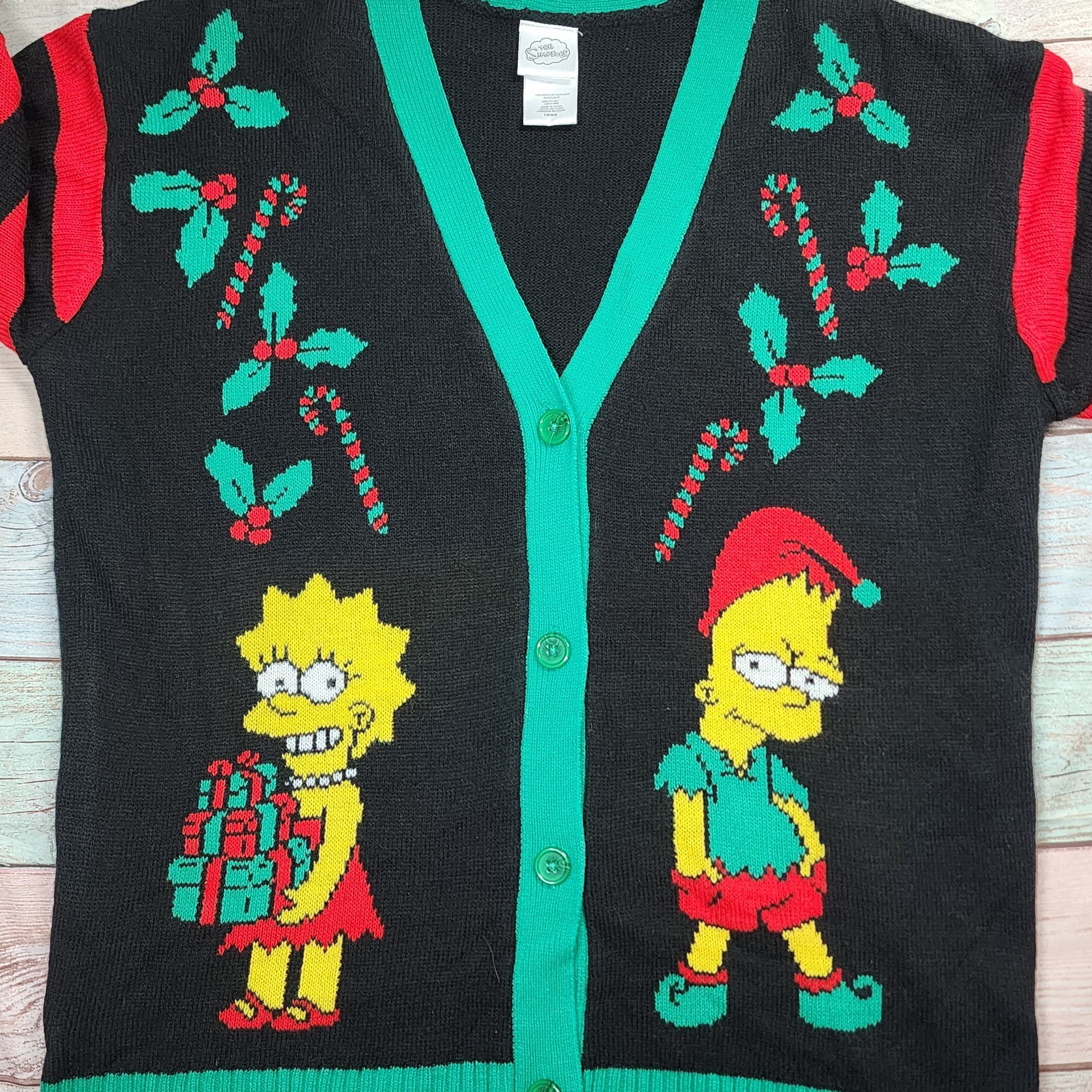 Bart simpson christmas sweater best sale