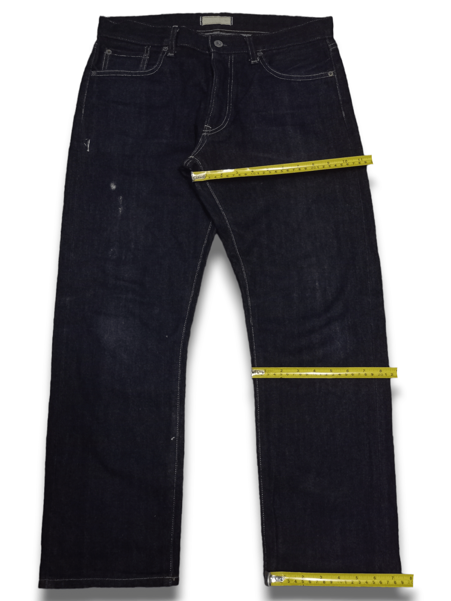 Uniqlo Vintage Uniqlo Selvedge Raw Denim Distressed Jeans Size US 33 - 9 Thumbnail