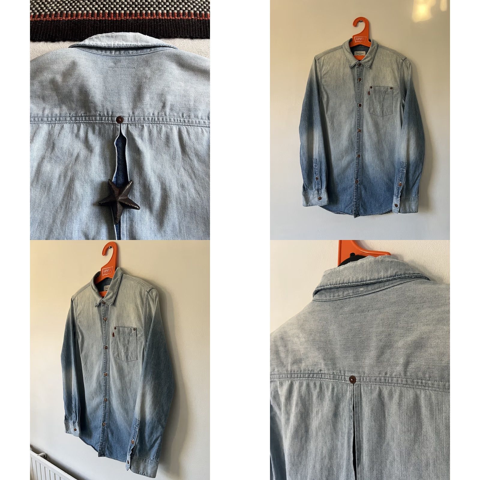Levi's Levi's LVC Robert Geller Shirt M Orange Tab BIG E Retro Riveted Made USA 70s Size US M / EU 48-50 / 2 - 11 Thumbnail