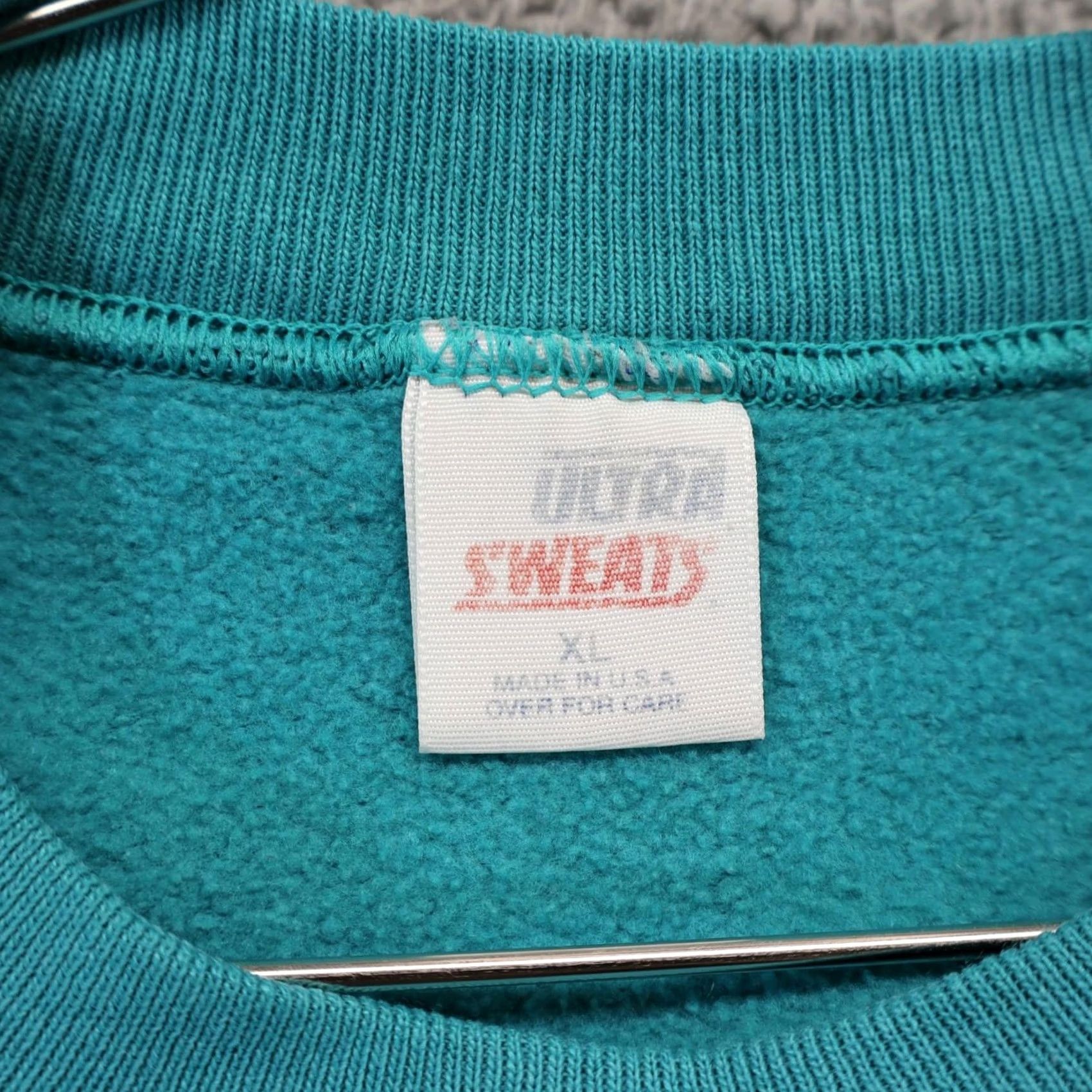 Vintage VINTAGE Ultra Sweats Sweater Women 2XL Distress 90s Baggy Over Crew Neck Long Sleeve Green Wool Knit Pullover Casual Fall Womens Size XXL / US 16-18 / IT 52-54 - 6 Thumbnail