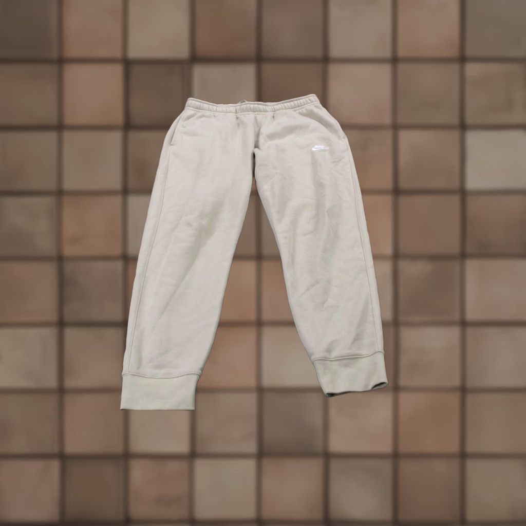 Nike Nike Sweatpants Men's L Beige Club Fleece Joggers Sports Lounge Active BV2671 Size US 33 - 1 Thumbnail