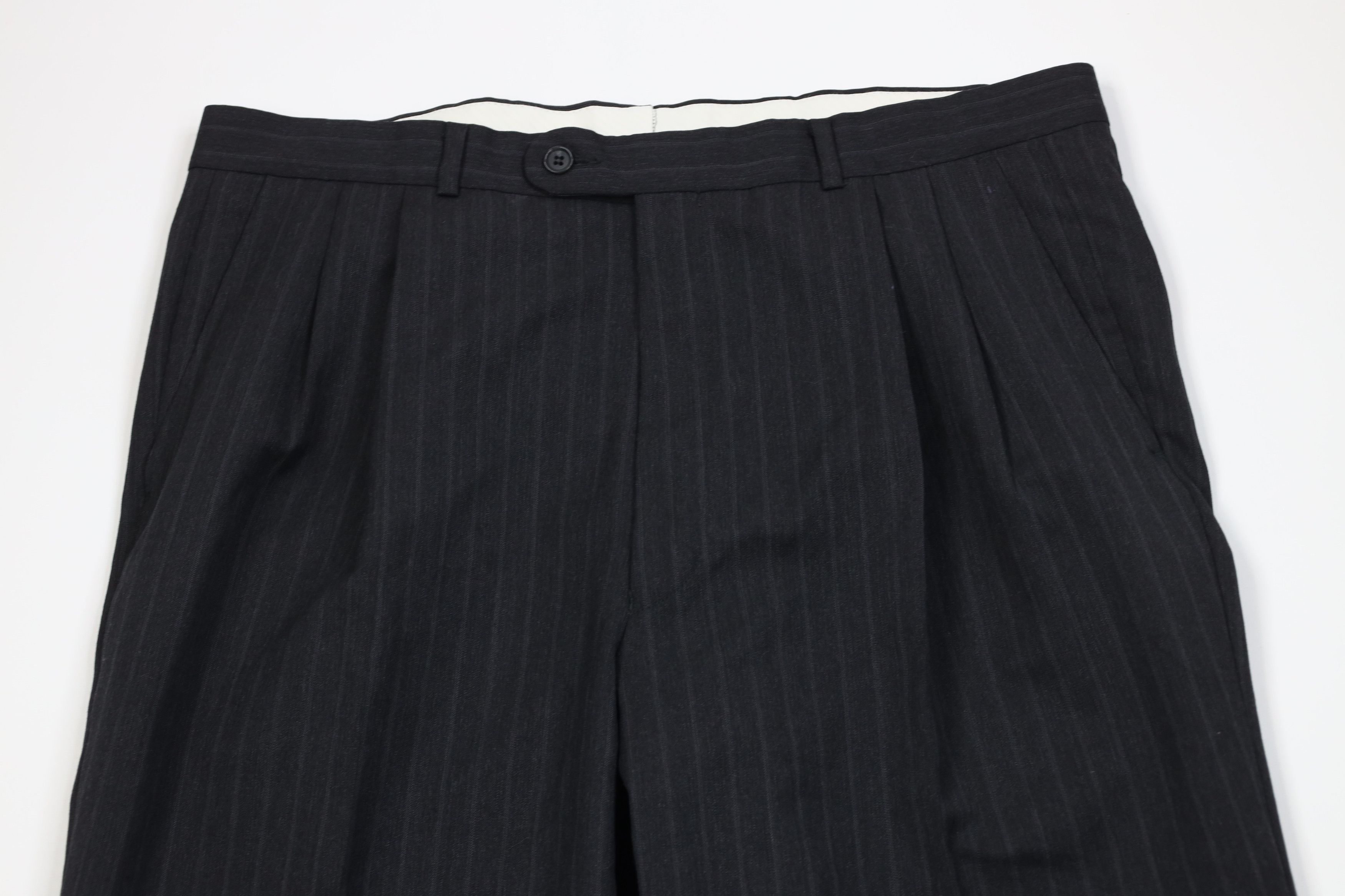Vintage Vintage 90s Streetwear Wool Knit Wide Leg Chino Pants Size US 38 / EU 54 - 2 Thumbnail