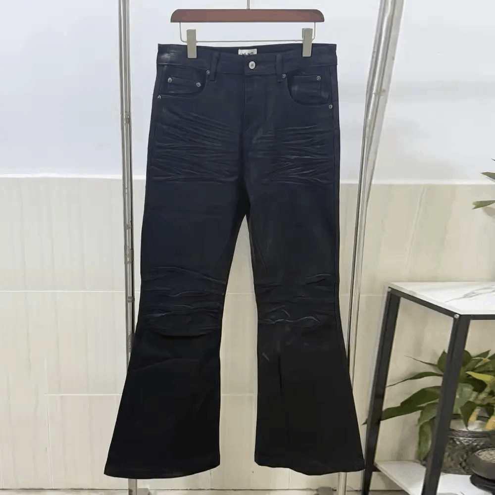 Jean Black loose-fitting wide-leg casual pants Size US 30 / EU 46 - 4 Thumbnail