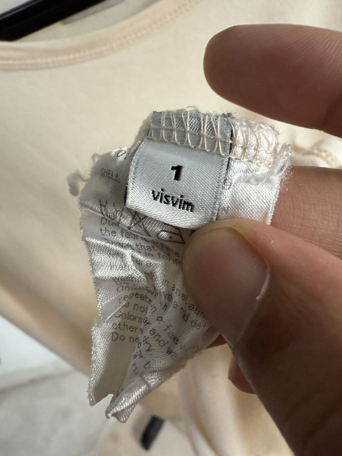 Visvim Visvim cream-colored Hausa Pocket Tee Size US S / EU 44-46 / 1 - 7 Thumbnail