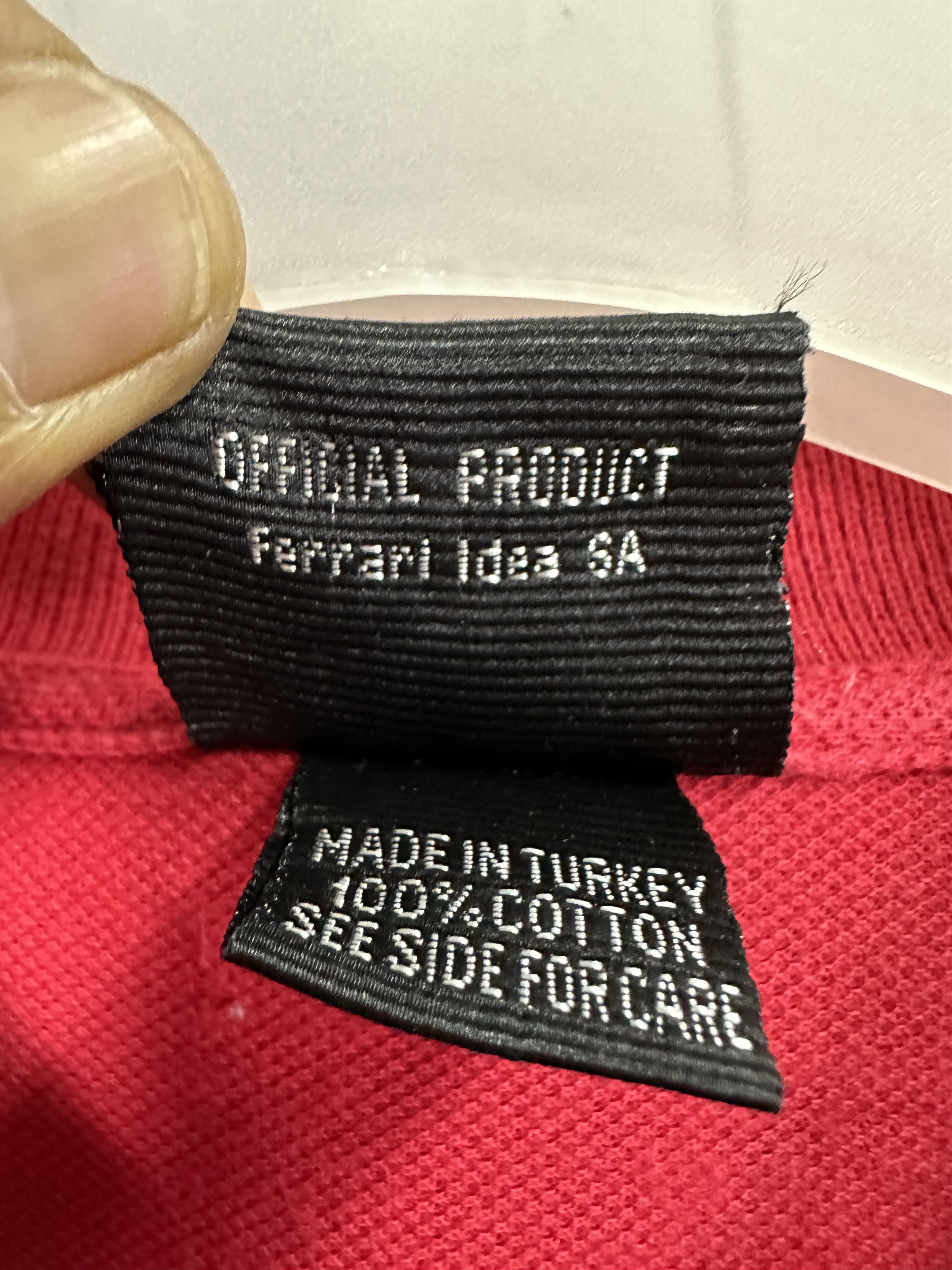 Ferrari Ferrari F1 World Championship 2004 Polo Red Washed A323 Size US M / EU 48-50 / 2 - 7 Thumbnail