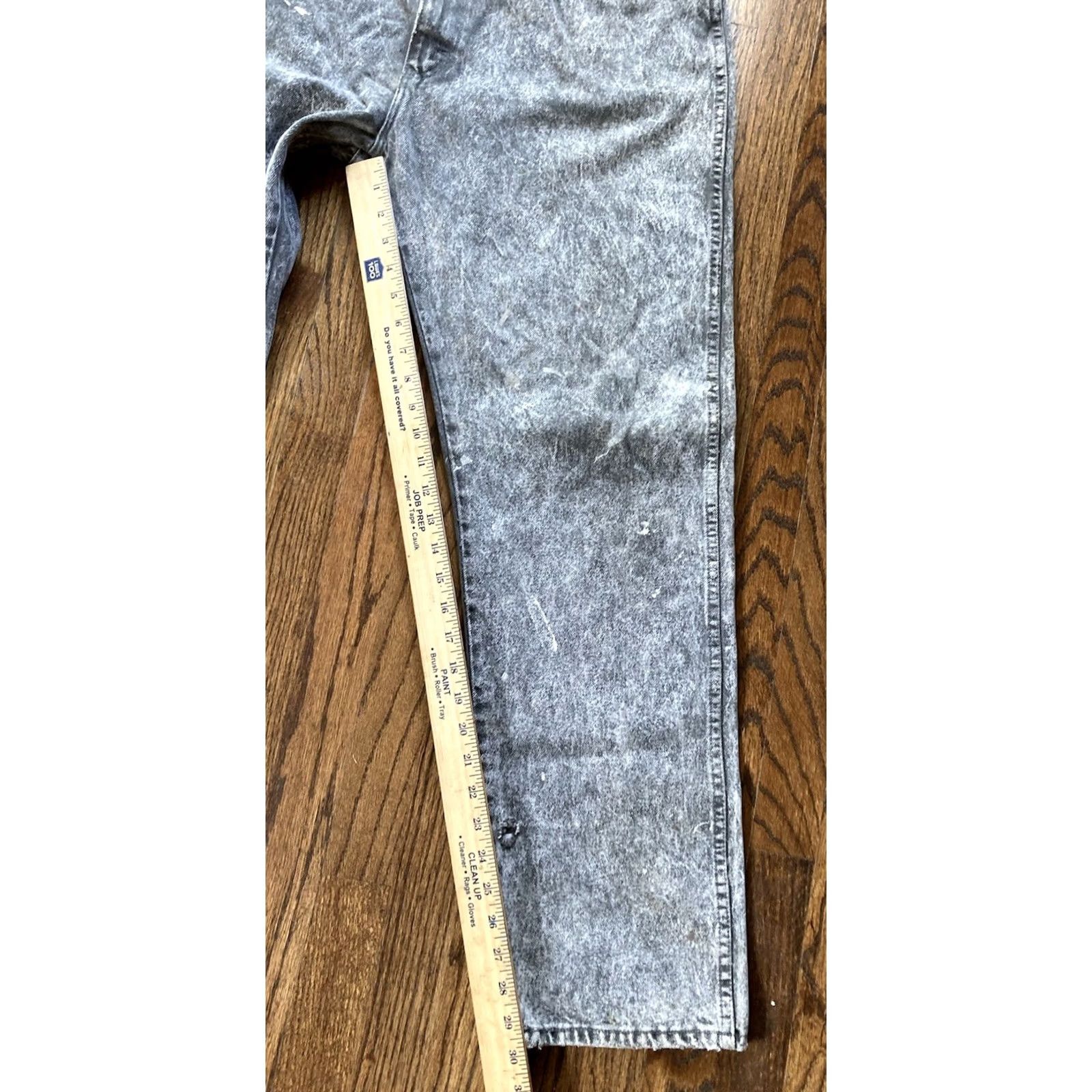 Wrangler VINTAGE Wrangler Jeans Mens 40x32 (fits 35x30) Acid Washed Gray USA Made Grunge Size US 40 / EU 56 - 4 Thumbnail