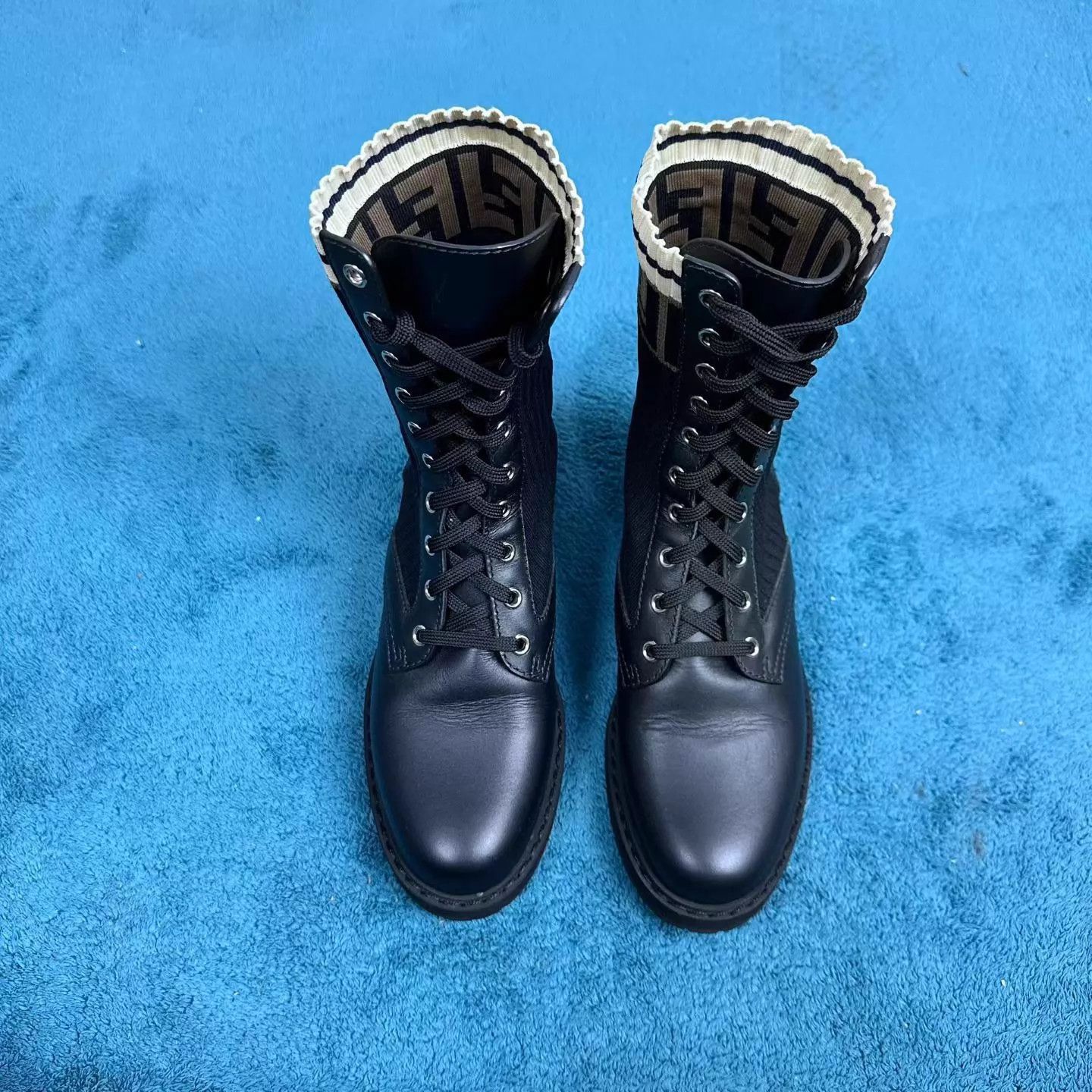 Fendi Fendi Rockoko Martin Boots Black Size 36 Size US 5.5 / IT 35.5 - 1 Thumbnail