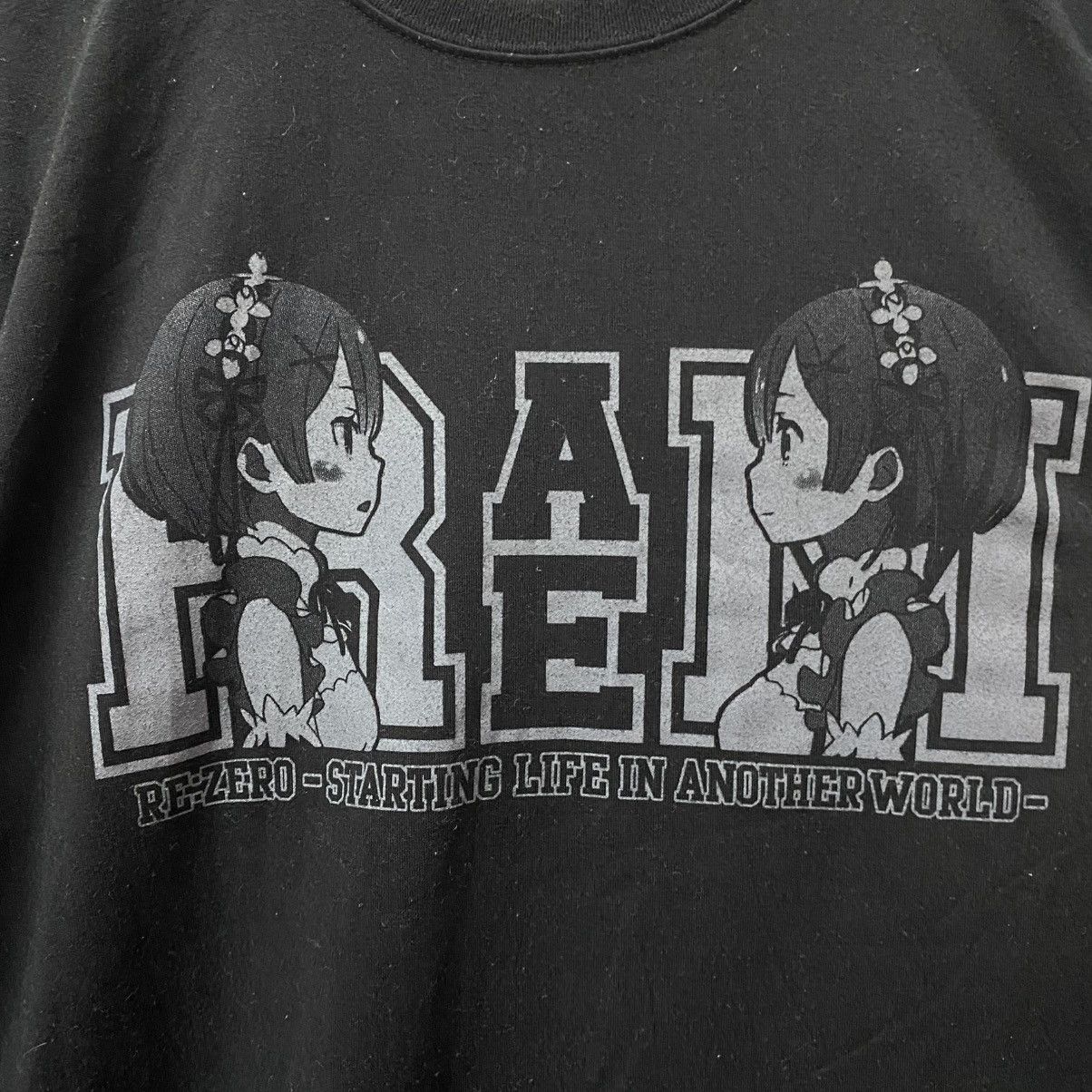 Anime Re Zero Rem & Ram Graphic Anime Cospa Tee Size US L / EU 52-54 / 3 - 2 Thumbnail