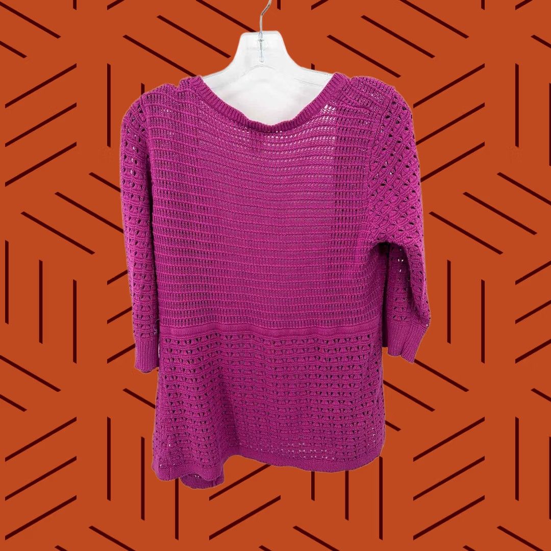 DKNY DKNY Cardigan Sweater Purple Large Size L / US 10 / IT 46 - 1 Thumbnail
