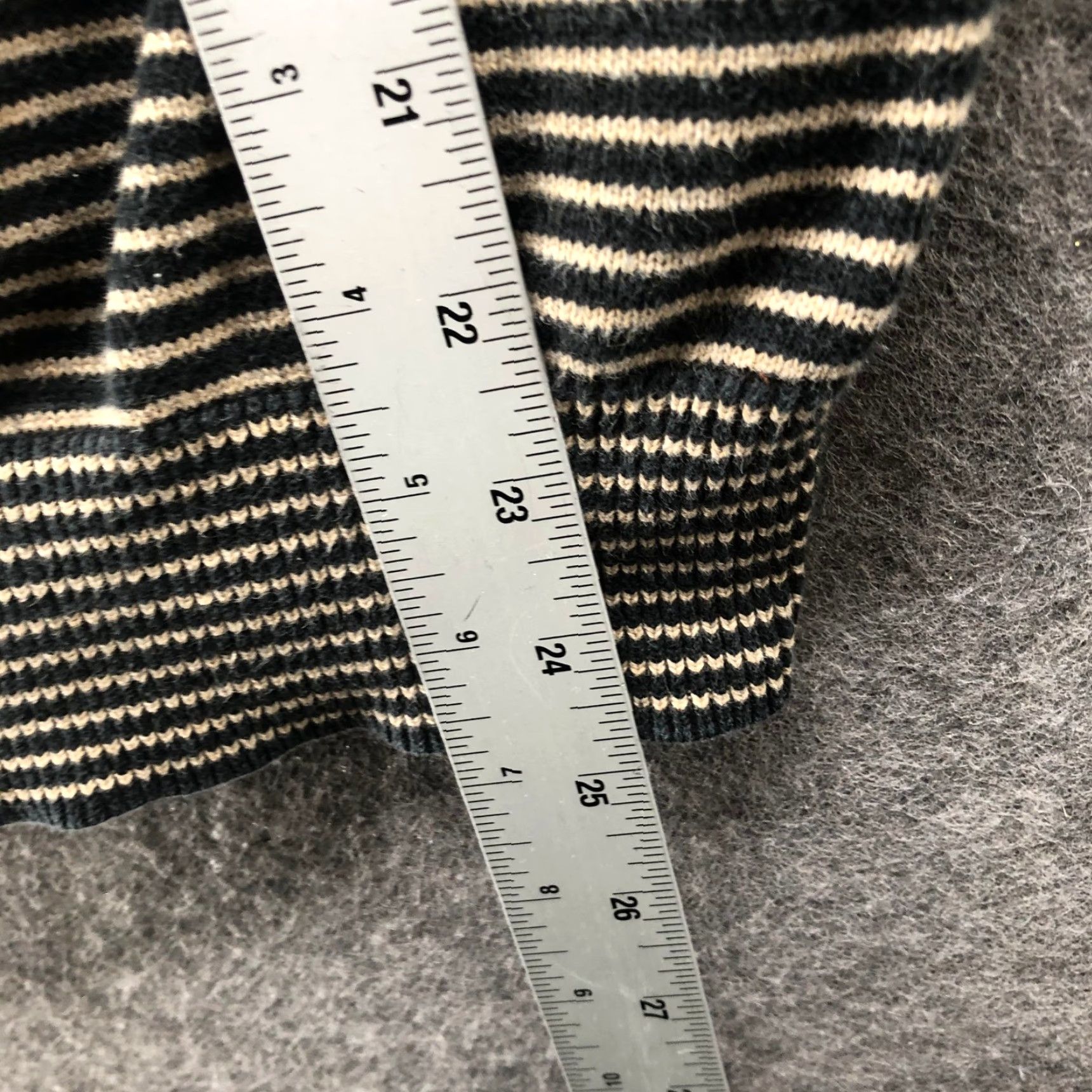 Tommy Hilfiger VINTAGE Tommy Hilfiger Sweater Polo Mens M Black Striped Cotton Knit Size US M / EU 48-50 / 2 - 7 Thumbnail