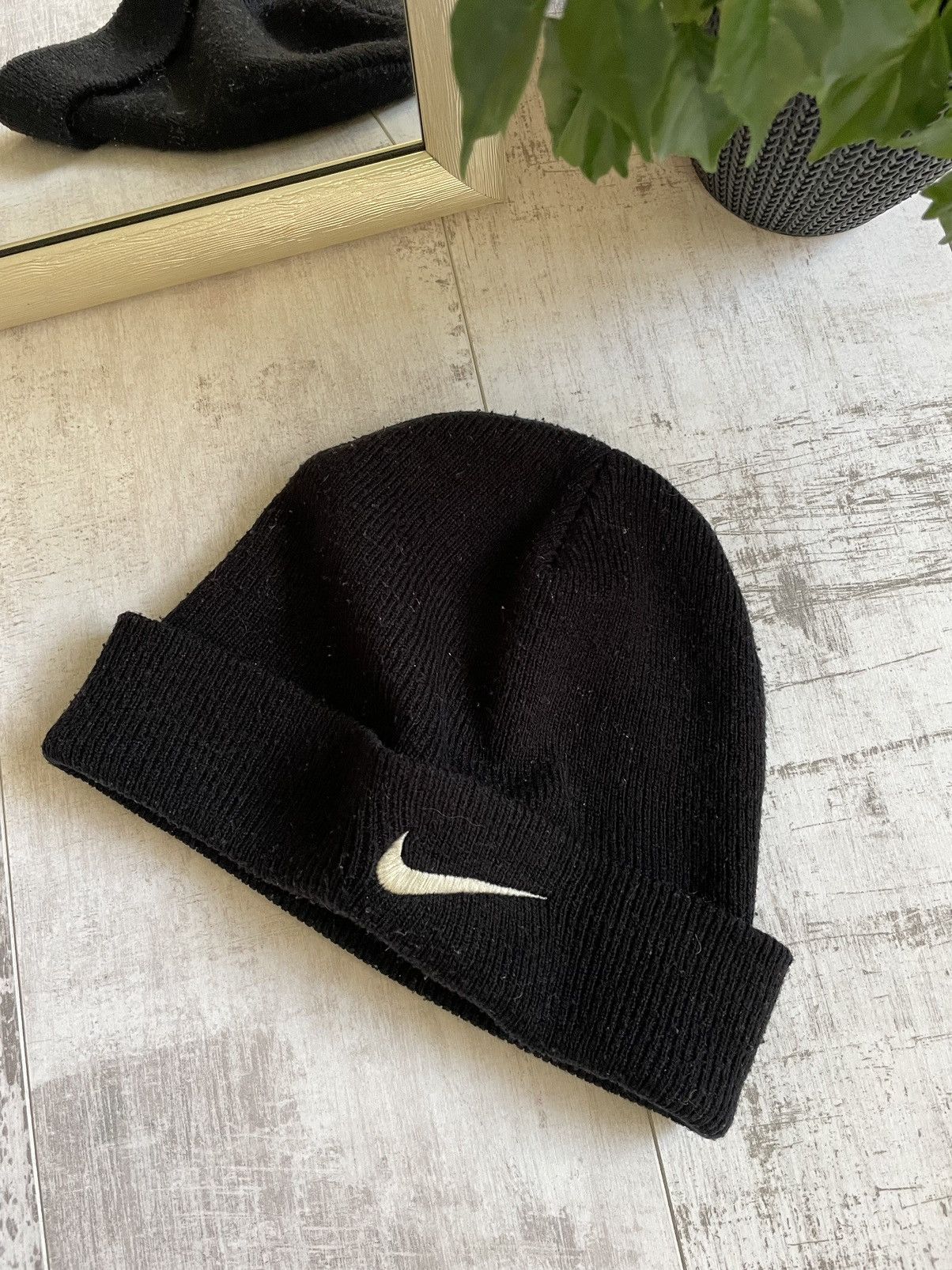 Nike × Vintage Vintage Nike 90’s Swoosh Hats Cap Y2K Black Size ONE SIZE - 2 Thumbnail