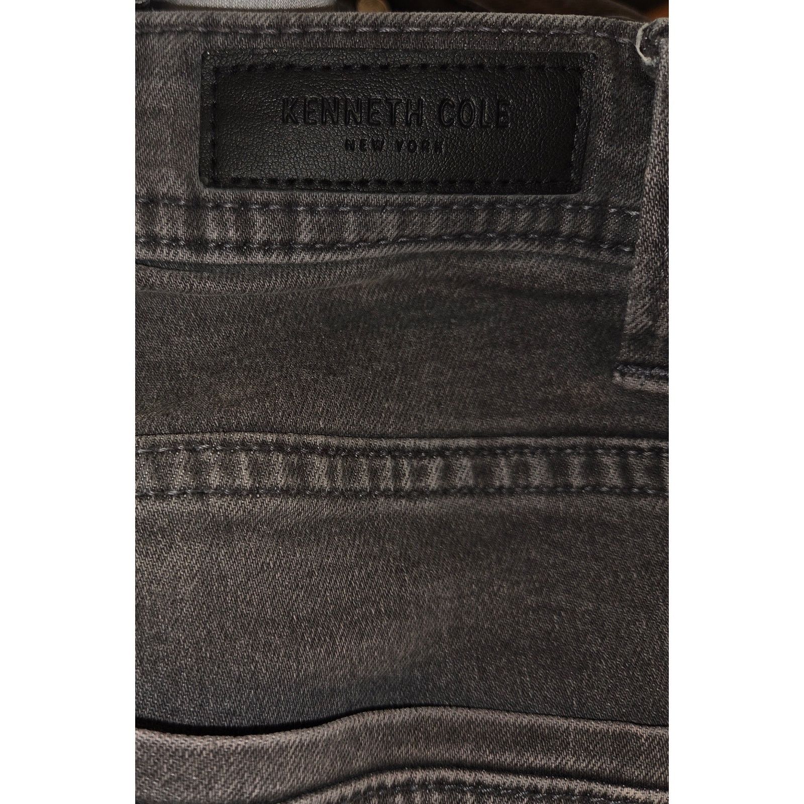 Kenneth Cole Kenneth Cole Slim Fit Black Acid Wash Vintage Jeans Size US 32 / EU 48 - 7 Thumbnail