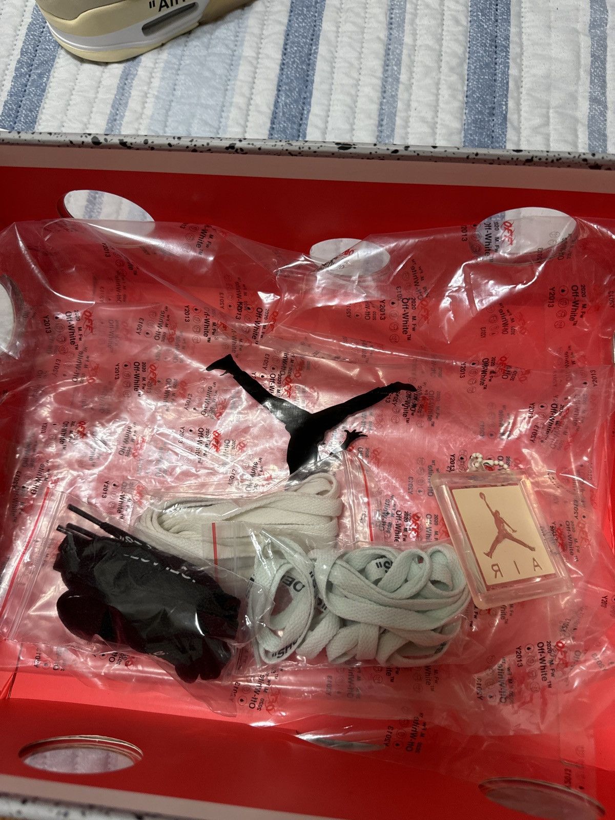 Jordan Brand × Off-White OFF WHITE JORDAN 4s Size US 7.5 / EU 40-41 - 9 Thumbnail