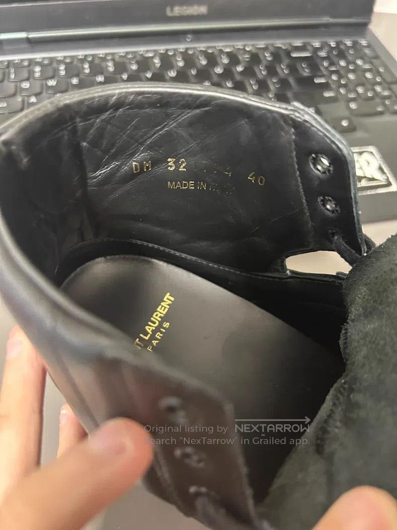 Saint Laurent Paris Saint Laurent Paris High Top Studs Size US 7 / EU 40 - 6 Thumbnail
