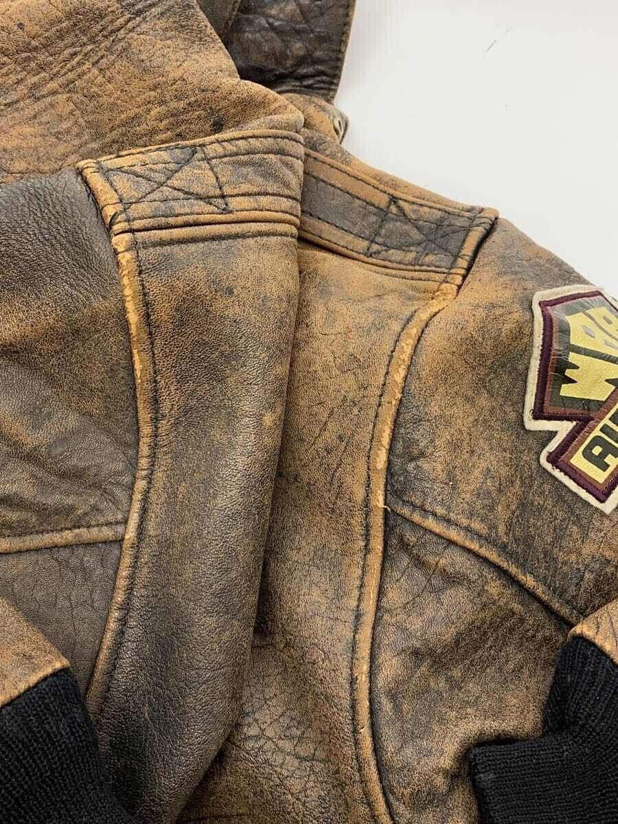 Avirex Avirex Leather Jacket Blouson Brown Size US S / EU 44-46 / 1 - 9 Thumbnail