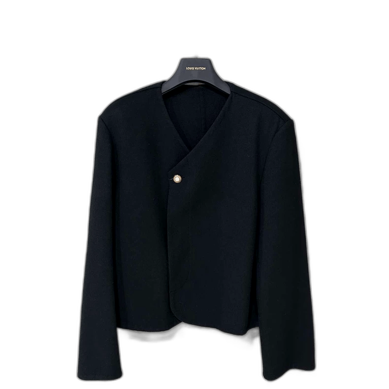Louis Vuitton Louis Vuitton Black Wool Jacket -2505 Size XL / US 12-14 / IT 48-50 - 1 Thumbnail