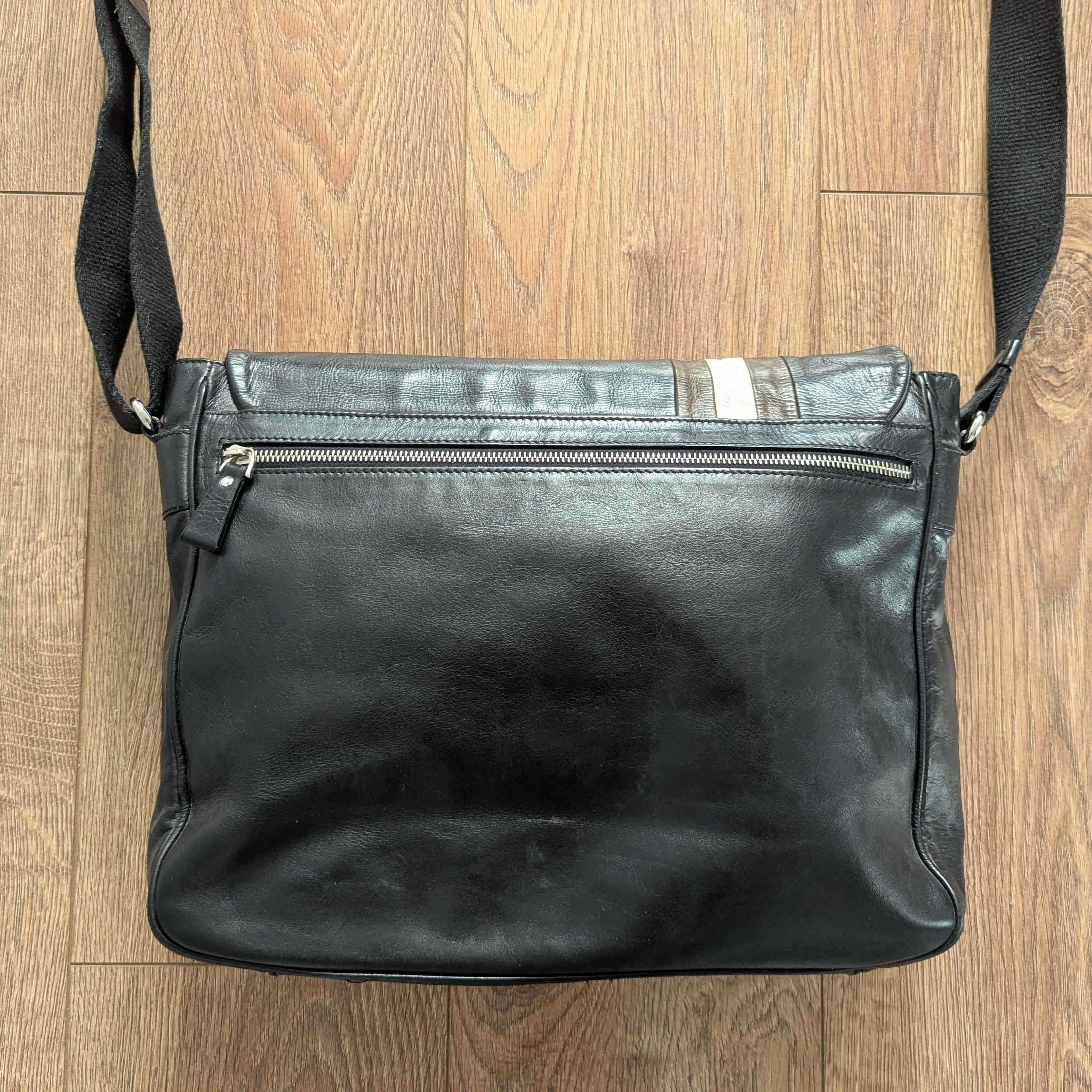 Bally × Leather Bally Crossbody Leather Messenger Bag Made In Italy Luxury Size ONE SIZE - 14 Thumbnail