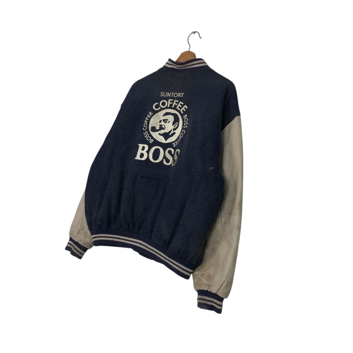 Japanese Brand 🔥VINTAGE BOMBER JACKET SUNTORY BOSS COFFEE BIG LOGO Size US M / EU 48-50 / 2 - 12 Thumbnail