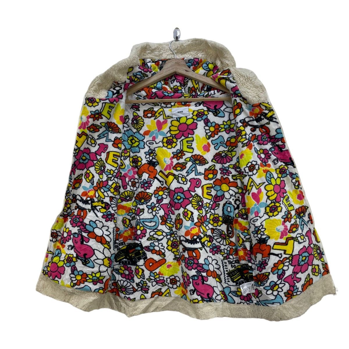 Vintage RCWB Sherpa Hooded Jacket Inspired Takashi Murakami Size US M / EU 48-50 / 2 - 1 Thumbnail