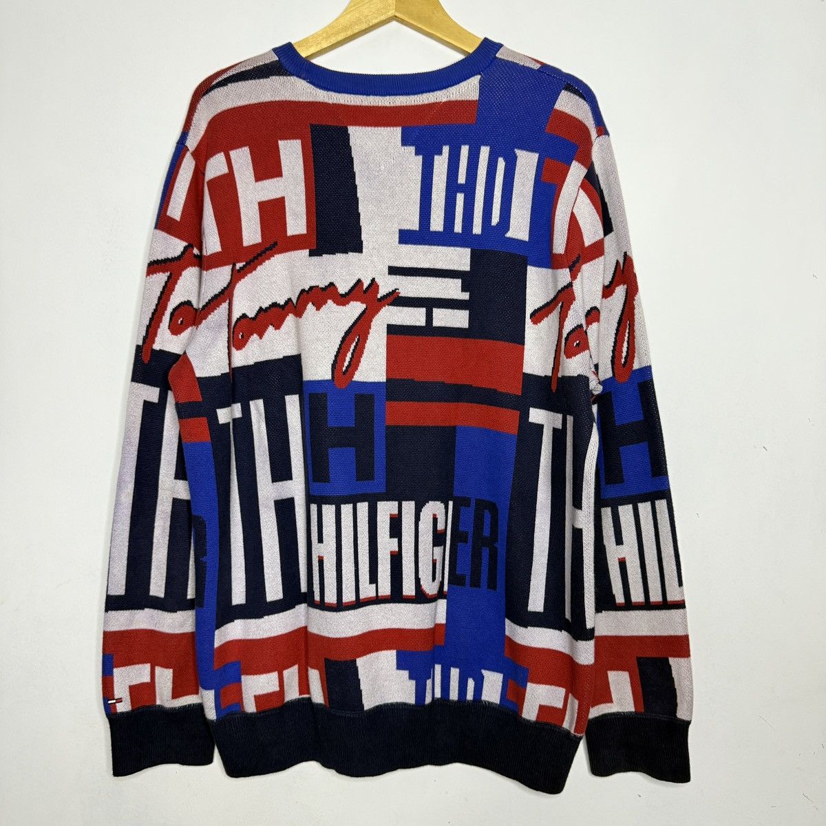 Tommy Hilfiger Tommy Hilfiger knitwear all over print Y2k Size US XL / EU 56 / 4 - 2 Thumbnail