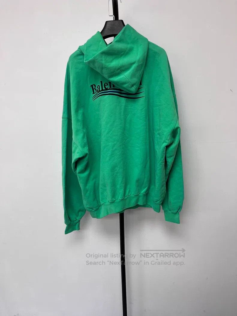 Balenciaga Balenciaga Logo Printed Hooded Sweatshirt Size US M / EU 48-50 / 2 - 2 Thumbnail
