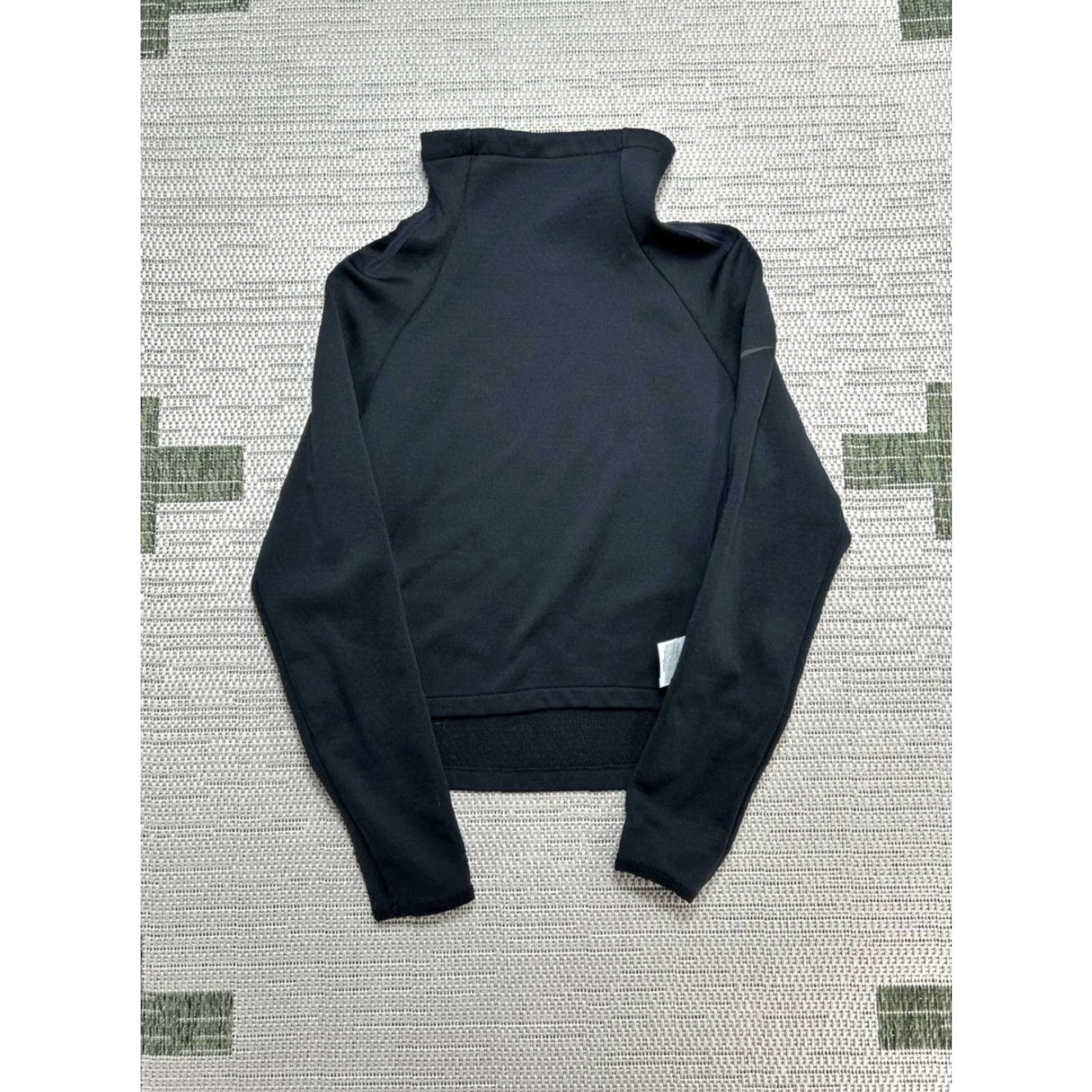 Nike Nike Dri-Fit Training Top Women Small Black Funnel Neck Pullover Activewear Size S / US 4 / IT 40 - 2 Thumbnail